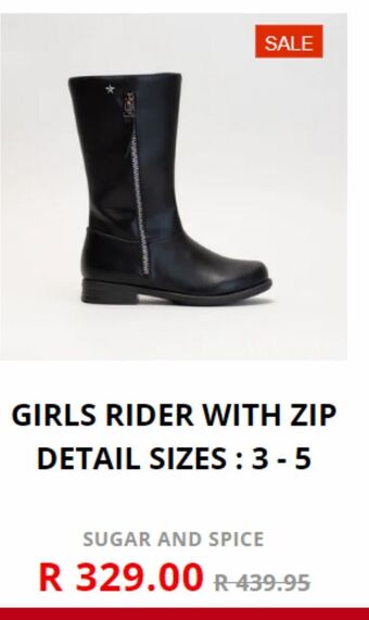 Shoe City Girls rider with zip detail sizes: 3-5 offer