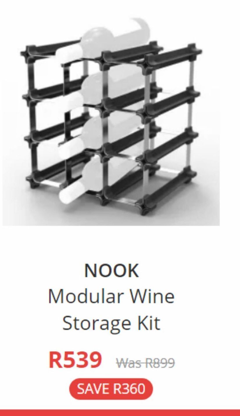 Modular wine storage kit offer at Yuppie Chef