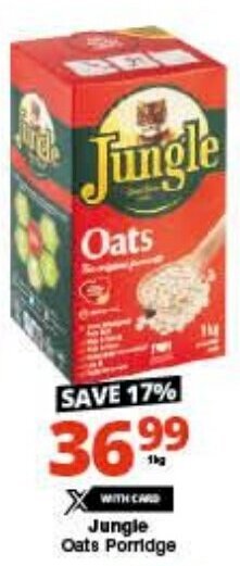 Checkers Jungle Oats Porridge offer