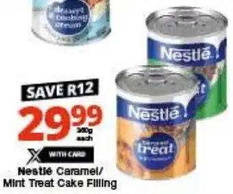 Checkers Nestle Caramel/ Mint Treat Cake Filling offer