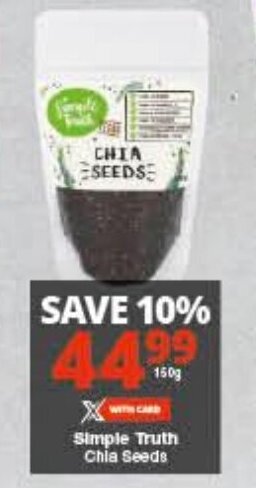 Checkers Simple Truth Chia Seeds offer