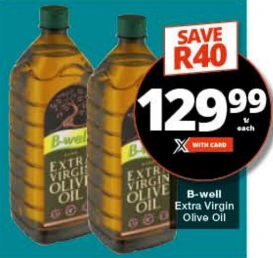 Bwell Extra Virgin Olive Oil offer at Checkers