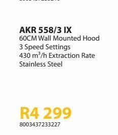 Extractor hood