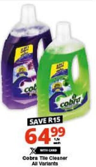 Checkers Cobra Tile Cleaner All Variants offer