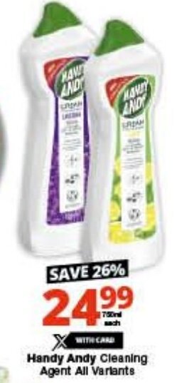 Checkers Handy Andy Cleaning Agent All Variants offer