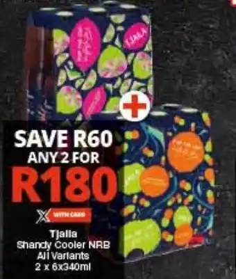 Checkers Tjalla Shandy Cooler NRB Ali Variants 2 x 6x340ml offer