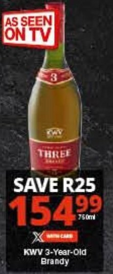 Checkers KWV 3-Year-Old Brandy offer