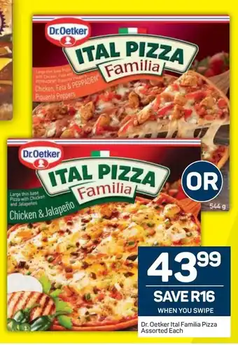 Pick n Pay Dr. Oetker Ital Familia Pizza offer