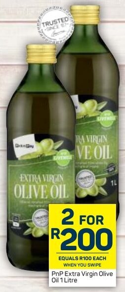 Pick n Pay PnP Extra Virgin Olive Oil 1L offer