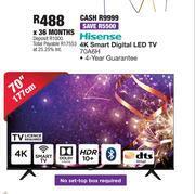 OK Furniture Hisense 4k smart digital led tv 70a6h offer