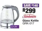 OK Furniture Sunbeam 1.7l glass kettle grk-017 offer