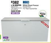 OK Furniture Kic 553l white chest freezer kcg570/2 offer