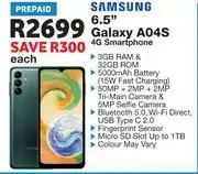 OK Furniture Samsung galaxy 6.5 a04s 4g smartphone offer