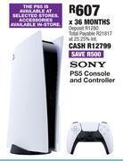 OK Furniture Sony ps5 console & controller offer