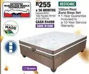 OK Furniture Restonic 152cm (queen) rest zone base set offer
