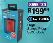 Switched high surge plug swd-8507