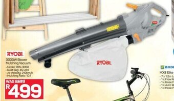 Pick n Pay Ryobi 3000W Blower Mulching Vacuum offer