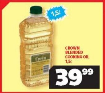 Usave Crown Blended Cooking Oil 1.5L offer