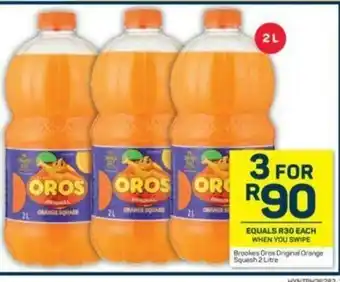 Pick n Pay Brookers Oros Original Orange Squash 2 Litre offer