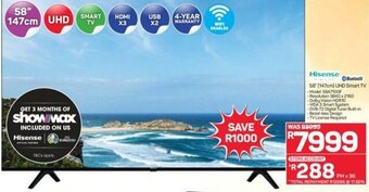 Pick n Pay Hisense 58" (147cm) UHD Smart TV offer
