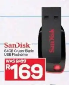 Pick n Pay SanDisk 64GB Cruzer Blade USB Flashdrive offer