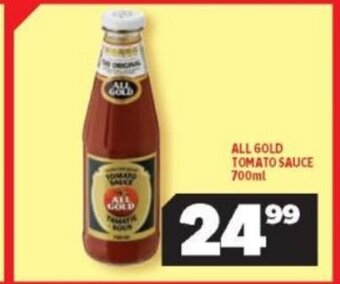 Usave All Gold Tomato Sauce 700ml offer