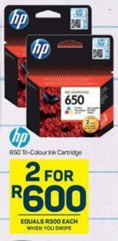 Pick n Pay HP 650 Tri-Colour Ink Cartridge offer