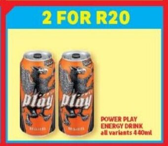 Usave Power Play Energy Drink All Variants 440ml offer