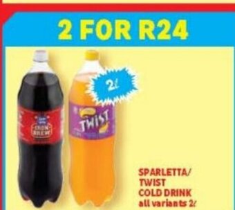 Usave Sparletta / Twist Cold Drink All Variants 2L offer