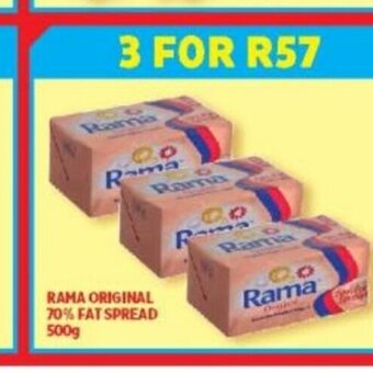 Usave Rama Original 70% Fat Spread 500g offer