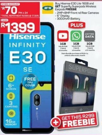 Pick n Pay Hisense E30 Lite 16GB offer