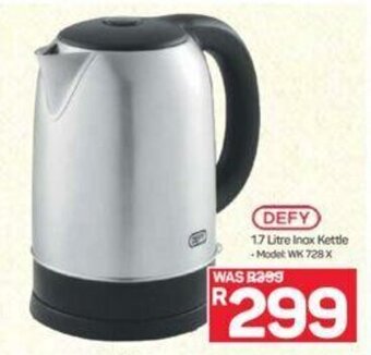 Pick n Pay Defy 1.7 Litre Inox Kettle offer