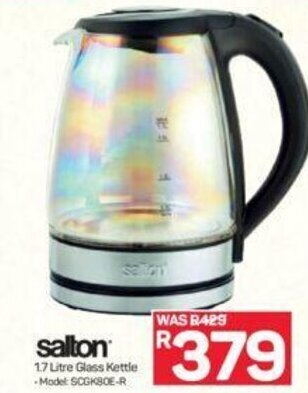 Pick n Pay Salton 1.7 Litre Glass Kettle offer