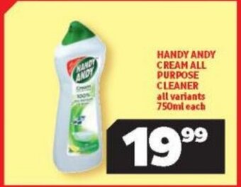 Usave Handy Andy Cream All Purpose Cleaner All Variants 750ml each offer