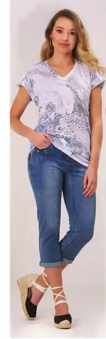 Makro Fashion Denim Crop Pants - 404998 offer