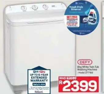 Pick n Pay Defy 8kg White Twin Tub Washing Machine offer