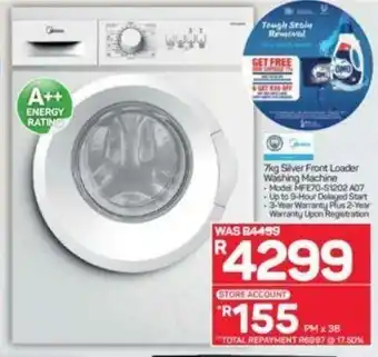 Pick n Pay Silver Front Loader Washing Machine 7kg offer