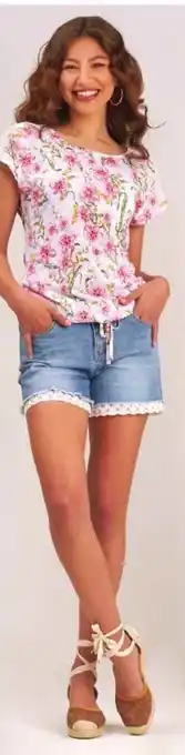 Denim Cheeky Shorts - 405010