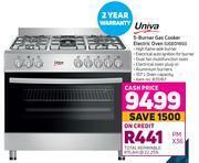 Game Univa 5 burner gas cooker electric oven uge019si offer