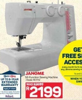 Janome 52-Function Sewing Machine