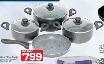 Pick n Pay Global 7-Piece Speckle Aluminum Non-stick Cookware Set offer