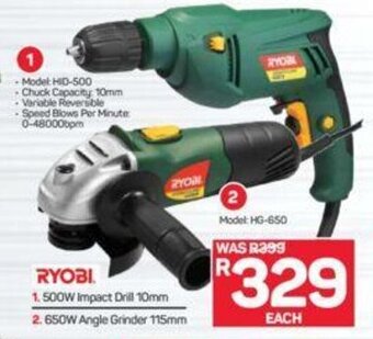 Pick n Pay Ryobi 500W Impact Drill 10mm offer