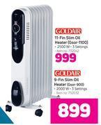 Goldair 9-fin slim oil heater gsor-900 offer at Game