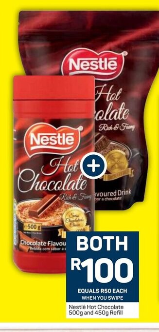 Pick n Pay Nestle Hot Chocolate 500g and 450g Refill offer