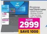 Game Proline intel ceeron laptop offer