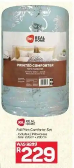 Pick n Pay Foil Print Comforter Set offer