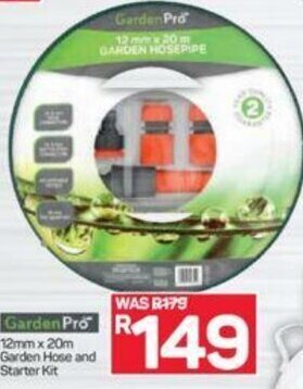 Garden Pro 12mmx20m Garden Hose and Starter Kit