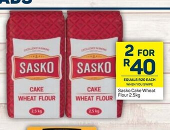 Pick n Pay Sasko Cake Wheat Flour 2.5kg offer