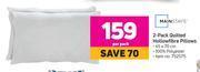 Game Mainstays 2 pack quilted hollowfibre pillows-per pack offer