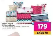 Game 3 piece comforter set (assorted designs)-per set offer